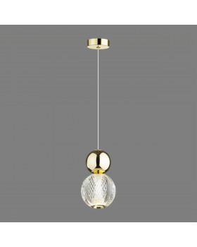 5008/7L L-VISION ODL23 419 золотой/прозрачный/металл/акрил Подвес LED 7W 4000K 350Лм CRYSTAL-foto3