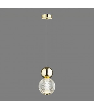 5008/7L L-VISION ODL23 419 золотой/прозрачный/металл/акрил Подвес LED 7W 4000K 350Лм CRYSTAL-foto3