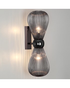 5417/2W MODERN ODL_EX23 17 черный хром/дымчатый/металл/стекло Бра E14 2*40W ELICA-foto3