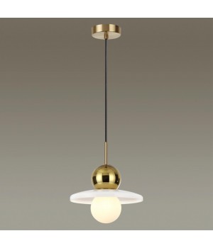 5014/1B MODERN ODL23 295 золотой/белый/белый матовый металл/стекло Подвес G9 LED 5W HATTY-foto3