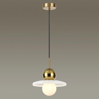 5014/1B MODERN ODL23 295 золотой/белый/белый матовый металл/стекло Подвес G9 LED 5W HATTY-foto3