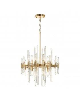 4988/8 HALL ODL22 387 золотой/стекло Люстра E14 8*40W STIKA-foto6