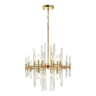 4988/8 HALL ODL22 387 золотой/стекло Люстра E14 8*40W STIKA-foto6