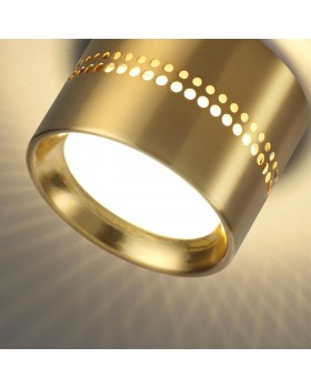 6607/1C HIGHTECH ODL23 259 золотой/металл Потолочный св-к IP20 LED SMD LED 4W + LED GX53 12W 3000K REAL-foto5