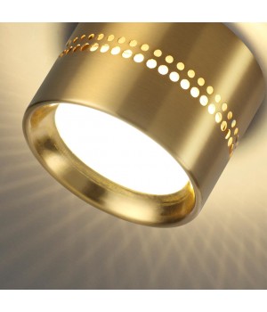 6607/1C HIGHTECH ODL23 259 золотой/металл Потолочный св-к IP20 LED SMD LED 4W + LED GX53 12W 3000K REAL-foto5
