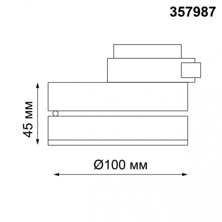 357987 PORT NT19 098 черный Светильник трековый однофазный трехжильный IP20 LED 3000К 12W 220V GRODA