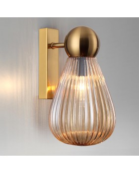 5402/1W MODERN ODL_EX23 21 золотой/янтарный/металл/стекло Бра E14 1*40W ELICA-foto3