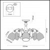 3092/5 COMFI LN16 074 бронзовый Люстра потолочная E14 5*40W 220V NINELLA