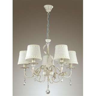 3404/5 CLASSI LN17 092 белый с золотой патиной Люстра E14 5*40W 220V FRERI-foto4