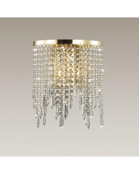 5028/2W MODERN ODL23 431 золотой/прозрачный металл/хрусталь Бра E14 2*40W CHOKKA-foto3