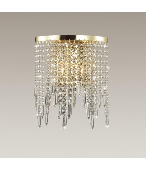 5028/2W MODERN ODL23 431 золотой/прозрачный металл/хрусталь Бра E14 2*40W CHOKKA-foto3