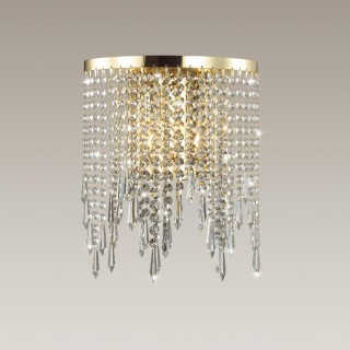 5028/2W MODERN ODL23 431 золотой/прозрачный металл/хрусталь Бра E14 2*40W CHOKKA-foto3