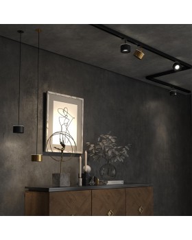 358965 SPOT NT22 242 черный Светильник встраиваемый с переключ. цв. температуры, провод 2м IP20 LED 3000К\4000К\6000К 12W вниз + 3W вверх 110-265V GIR-foto3