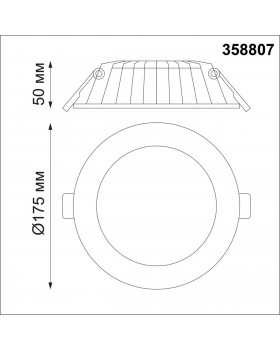 358807 SPOT NT21 274 белый Светильник встраиваемый светодиодный IP20 LED 20W 1600Лм 3000K 100-240V GESSO-foto2