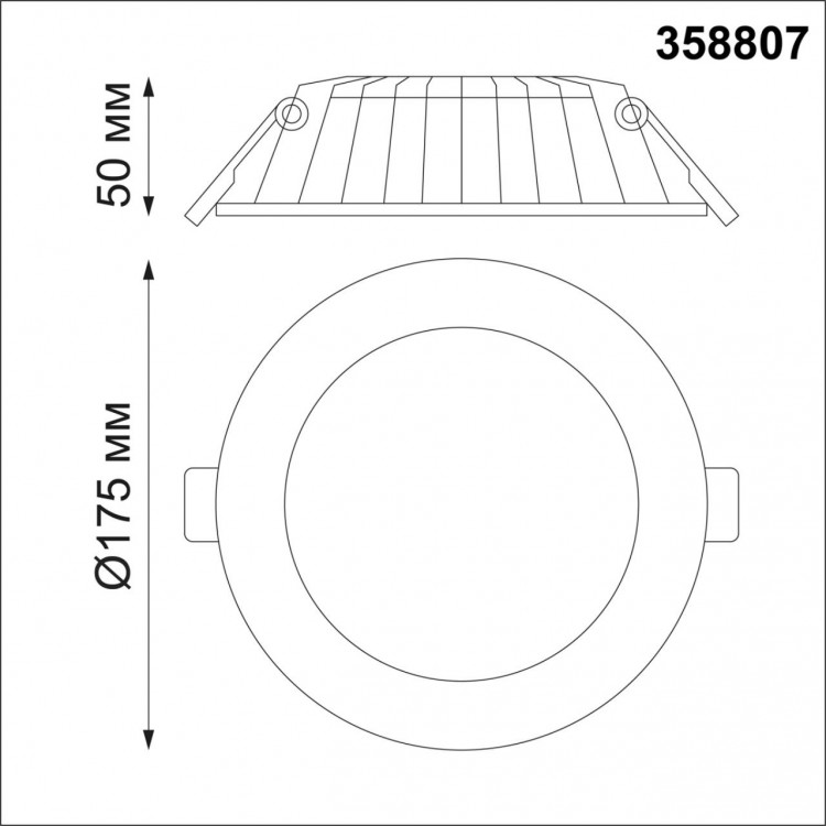 358807 SPOT NT21 274 белый Светильник встраиваемый светодиодный IP20 LED 20W 1600Лм 3000K 100-240V GESSO