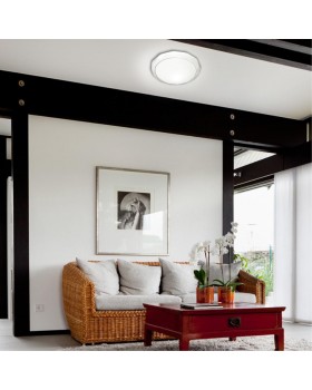 2056/EL PALE SN 092 Светильник пластик/белый LED 72Вт 3000-6000K D500 IP43 пульт ДУ MASIO-foto3