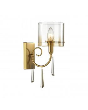 4886/1W HALL ODL_EX23 41 бронзовый/янтарн./металл/стекло Бра E14 1*40W NICOLE-foto5