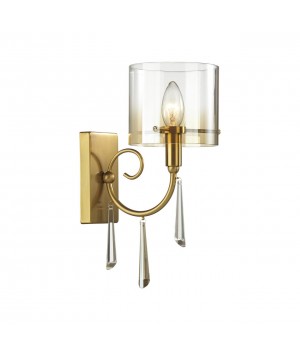 4886/1W HALL ODL_EX23 41 бронзовый/янтарн./металл/стекло Бра E14 1*40W NICOLE-foto5