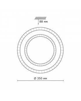 2041/DL PALE SN 093 Светильник пластик/белый/прозрачный LED 48Вт 3000-6000K D350 IP43 пульт ДУ FLOORS-foto2