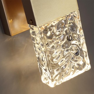 4364/5WL HIGHTECH ODL23 203 матовое золото/металл/стекло Настенный св-к IP20 LED 10W 612Лм 3000K RICCI-foto5