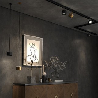 358978 PORT NT22 119 бронза св. Трехфазный трековый светильник с переключ. цв. температуры IP20 LED 3000К\4000К\6000К 12W вниз + 3W вверх 110-265V GIR-foto4