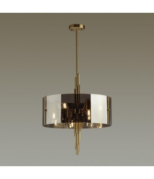 4895/6 MODERN ODL_EX23 37 бронзовый/дымчатый/металл/стекло Люстра E27 6*40W MARGARET-foto3