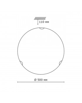 308 GLASSI SN 107 Светильник стекло/белое E27 3*100Вт D500 VUALE-foto2