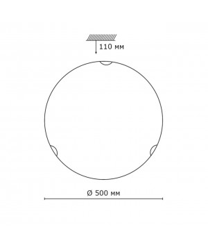 308 GLASSI SN 107 Светильник стекло/белое E27 3*100Вт D500 VUALE-foto2