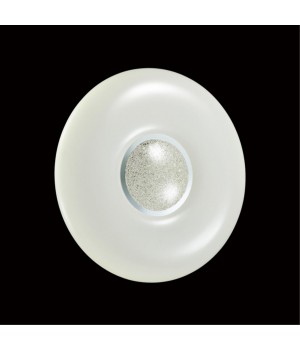 2074/CL PALE SN 069 Светильник пластик/белый/прозрачный/хром LED 30Вт 4000К D360 IP43 LAZANA-foto4