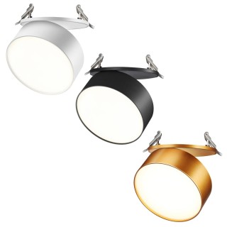 358754 SPOT NT21 240 матовое золото Светильник встраиваемый светодиодный IP20 LED 24W 4000K 2100Лм 100-265V PROMETA-foto4