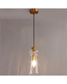 4998/1A MODERN ODL23 300 бронзовый/прозрачный/металл/стекло Подвес E14 1*40W PASTI-foto3