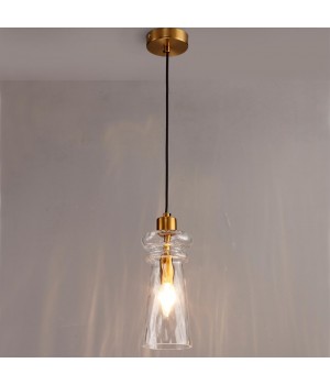 4998/1A MODERN ODL23 300 бронзовый/прозрачный/металл/стекло Подвес E14 1*40W PASTI-foto3