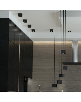 358658 OVER NT21 189 черный Светильник накладной светодиодный, провод 2м IP20 LED 4000К 12W 220V PATERA-foto4