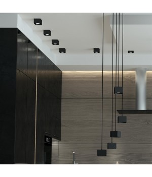 358658 OVER NT21 189 черный Светильник накладной светодиодный, провод 2м IP20 LED 4000К 12W 220V PATERA-foto4