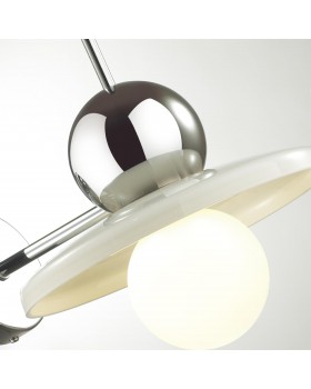 5014/1WA MODERN ODL23 295 хром/белый/белый матовый металл/стекло Бра G9 LED 5W HATTY-foto5