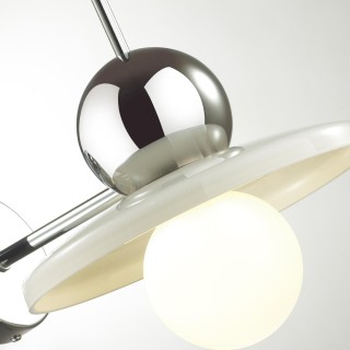 5014/1WA MODERN ODL23 295 хром/белый/белый матовый металл/стекло Бра G9 LED 5W HATTY-foto5