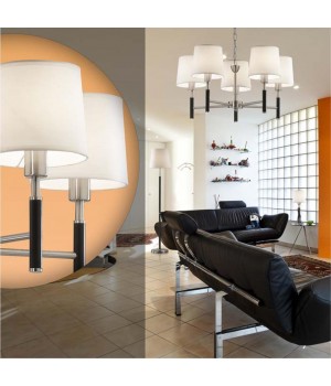 2266/1W MODERN ODL12 360 никель/абажур рогожка Бра c выкл E14 40W 220V GLEN-foto3