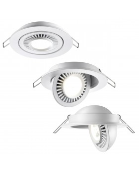 358815 SPOT NT21 252 белый Светильник встраиваемый светодиодный IP20 LED 9W 770Лм 4000K 220V GESSO-foto3