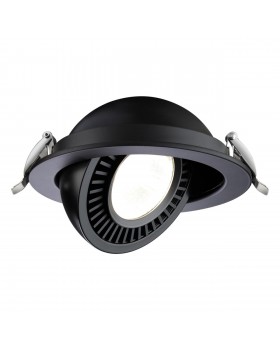358818 SPOT NT21 252 черный Светильник встраиваемый светодиодный IP20 LED 18W 1600Лм 4000K 220V GESSO-foto4