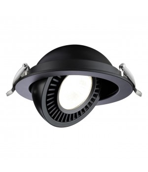 358818 SPOT NT21 252 черный Светильник встраиваемый светодиодный IP20 LED 18W 1600Лм 4000K 220V GESSO-foto4