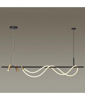 4397/40L HIGHTECH ODL23 103 черный/античная бронза/металл/канат Подвесной св-к IP20 LED 40W 1580Лм 3000K CORDA-foto3