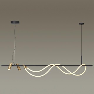 4397/40L HIGHTECH ODL23 103 черный/античная бронза/металл/канат Подвесной св-к IP20 LED 40W 1580Лм 3000K CORDA-foto3