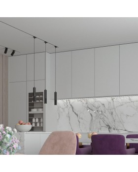 358495 PORT NT21 084 черный Светильник трековый однофазный трехжильный IP20 LED 4000K 12W 220V MAIS LED-foto3