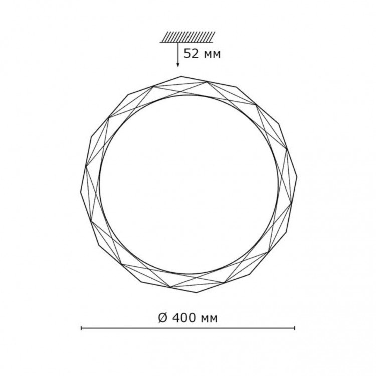 2056/DL PALE SN 092 Светильник пластик/белый LED 48Вт 4000K D400 IP43 MASIO