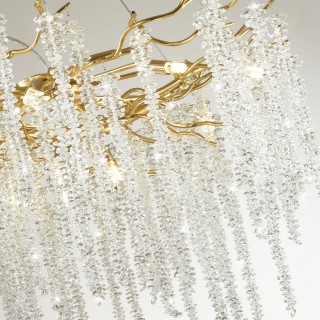 5005/12 HALL ODL23 487 золотой/прозрачный металл/хрусталь Люстра G9 12*40W BANCHE-foto5