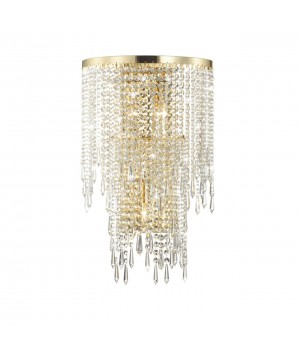 5028/3W MODERN ODL23 431 золотой/прозрачный металл/хрусталь Бра E14 3*40W CHOKKA-foto4