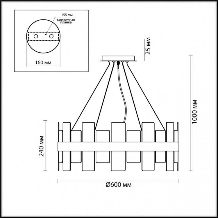 5269/6 MODERNI LN23 056 латунь Люстра E14 6*40W 220V SHANTI