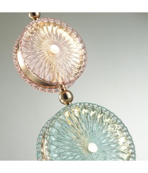 5412/13LB L-VISION ODL_EX23 8 золотой/розовый/голубой металл/стекло Подвес LED 13W 4000K CARAMELLA-foto6