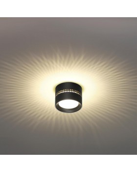 6610/1C HIGHTECH ODL23 259 черный/металл Потолочный св-к IP20 LED SMD LED 4W + LED GX53 12W 3000K REAL-foto3
