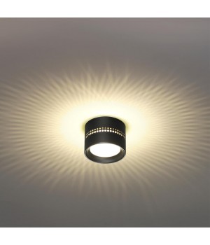6610/1C HIGHTECH ODL23 259 черный/металл Потолочный св-к IP20 LED SMD LED 4W + LED GX53 12W 3000K REAL-foto3